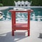 Flash Furniture Red 2 Tier Adirondack Style Patio Side Table LE-HMP-1035-1517H-RD-GG - alternate 1